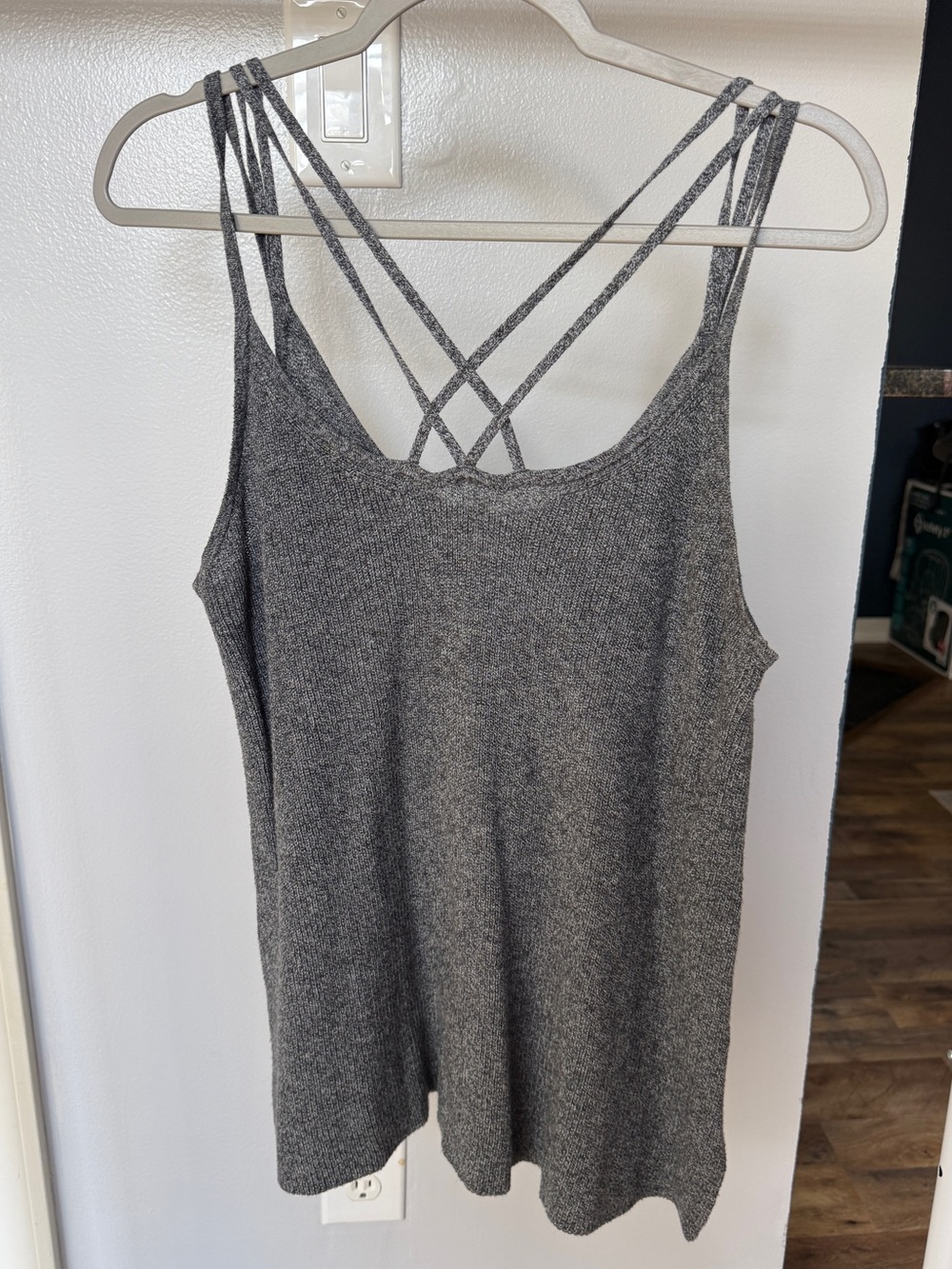 American Eagle Women's Gray Knit Tank Top - Classic Knit